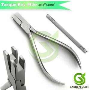 Dental Torque Key Plier 13cm Bending Arch-wire Torquing  .017''/.022'' With Key - Picture 1 of 3