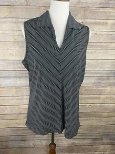 Blusa de golf EP Pro grande Tour Tech cuello en V negra blanca absorbente con cuello - Imagen 1 de 10