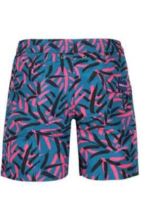 Men's Tropical Print Swim Trunk Shorts - Picture 1 of 11