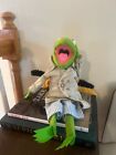 Fisher Price Muppet Doll Kermit The Frog 16” Plush Trench Coat 857 Vintage 1981