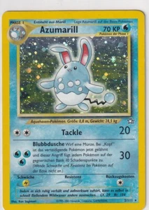 Pokemon Card Neo Genesis No. 2/111 Azumarill Holo German 1 - Picture 1 of 2