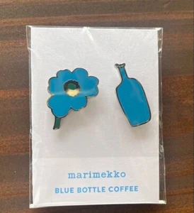 Blue Bottle Coffee Japan Marimekko Pins Pin Set Unikko Limited - Picture 1 of 4