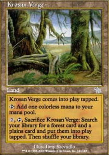 MTG Krosan Verge - Foil, Moderate Play, English Judgment - Image 1 of 1