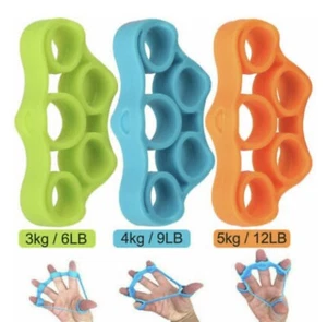 3 Farben/Ebene Finger Hand Trainer Verstärker Handgelenk Unterarm Griff Trainer Bänder - Bild 1 von 8