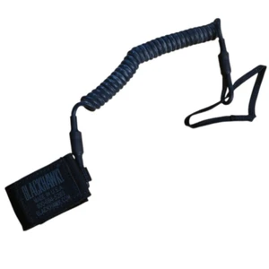 Blackhawk Pistol Lanyard Leash Black Shooting Airsoft Riggers Belt - Picture 1 of 3