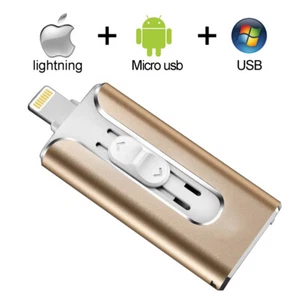 1TB 512/256GB OTG Flash Drive USB 3.0 Memory Photo Stick For iPhone iOS iPad PC - Afbeelding 1 van 5