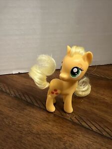 My Little Pony G4 FIM Crystal Motion AppleJack Apple Jack Push Button 3”