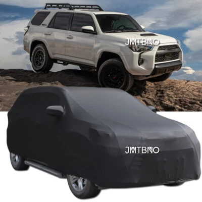 Черный крытый пятно эластичной пыленепроницаемый w/сумка полный автомобильный чехол для Toyota 4Runner SR5 - Изображение 1 из 4