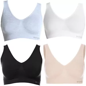 4x Bonds Womens Seamless Wireless Wire Free Comfy Crop Top Bra WVLHY Bulk - Picture 1 of 8