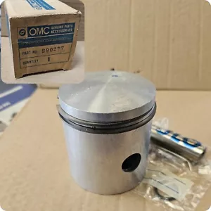 Vintage NOS OMC JLO L-380 LR-760 Piston w/Rings Wrist Pin, 290277 372.98.950/00 - Bild 1 von 8