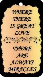 1058 Where There Is Great Love Inspirational Saying Sign Magnet Christian Gift - Bild 1 von 6