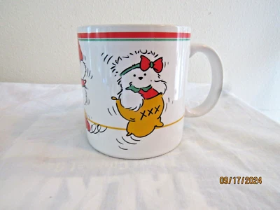 Vintage Rare Dayton Hudson Marshall Field's 1991 4 Santa Bear Mug Set New in Box - Image 1 of 4
