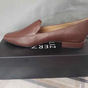 Naturalizer Mocassino Scarpe Donna Taglia 8,5 Clea, Pelle Cioccolato Suola Flessibile - Foto 1 di 3