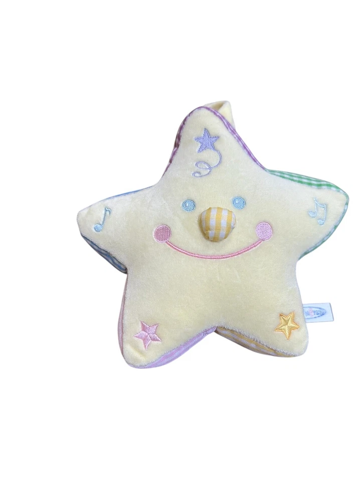 "Juguete infantil de guinga de felpa Little Star Twinkle musical amarillo de colección 6""" Foto 1 de 4