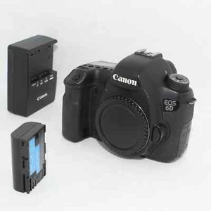 Canon EOS 6D 20.2MP Digital SLR Camera Black BUNDLE (Body, Battery and Charger) - Picture 1 of 8