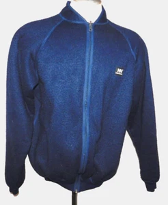VTG 90's HELLY HANSEN SHERPA FLEECE JACKET NAVY Men's M - Picture 1 of 14