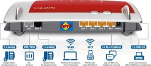 AVM FRITZ!Box 7430 CT Wlan Router mit FREETZ-NG Crypto Server 450Mbit/s WiFi - Bild 1 von 6