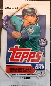 (1) 2023 Topps Series 1 MLB Baseball Gravity Pack (5 Cards) Factory Sealed! - Bild 1 von 2