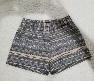 J. Bermuda chino Crew 00 Boho geométrica multicolorida elástica cintura  - Imagem 1 de 4