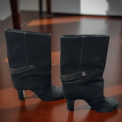 Tahari Harper Botas de Tacón de Gamuza Negras para Mujer Talla 7 Chic Elegante Versátil Foto 1 de 4