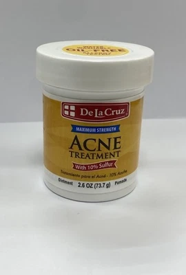 Ungüento para tratamiento del acné De La Cruz con 10% de azufre, 2,6 oz Foto 1 de 4