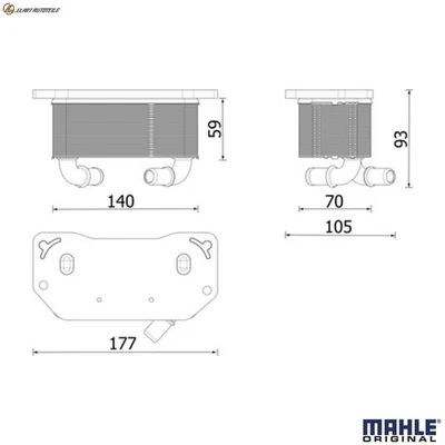 ÖLKÜHLER MOTORÖL CLC 322 000P FÜR VOLVO XC90/II S90 V90/Cross/Country XC60 2.0L - Image 1 of 4