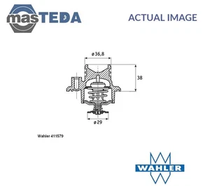 41157992D ENGINE COOLANT THERMOSTAT WAHLER FOR VAUXHALL AGILA I 1L,1.2L - Picture 1 of 5