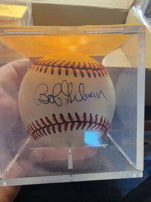 Bob Gibson Autografiado Béisbol Cardenales de San Luis JSA Serie Mundial Jugador de la Corte Foto 1 de 3