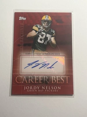 2009 Topps карьера лучший Джорди Нельсон автограф Green Bay Packers WR #CBA-JN - Изображение 1 из 2