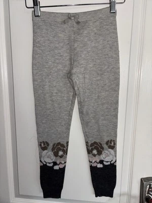 NUEVO SIN ETIQUETAS Janie and Jack Niñas 6 Pantalones Tejidos Cintura Elástica Floral Gris Dorado Rosa Blanco Foto 1 de 4