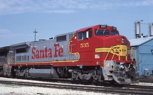 MS Original Dia ATSF Santa Fe Warbonnet B40-8W #535 - Chicago IL 1991 - Bild 1 von 1