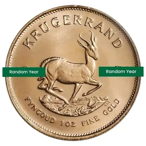1 oz Gold South African Krugerrand Coin BU - Random Year - Picture 1 of 3