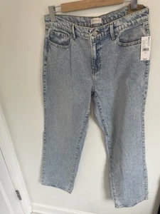 Jeans dritti Pacsun Jordyn vita bassa taglia 28 nuovi con etichetta piccola macchia - Foto 1 di 9