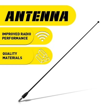 12" Black Stainless Antenna Mast Radio AM/FM for Chevrolet Corvette 1997-2004 I - Image 1 of 4