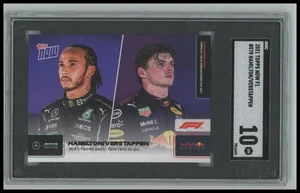 2021 Topps Now Formula 1 Hamilton Verstappen SGC 10 #078 DC1 Combined Ship! - Picture 1 of 2