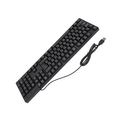 (Spanish QWETZ Layout) K1800 USB Wired Keyboard 104 Keys Full Size - Image 1 of 4