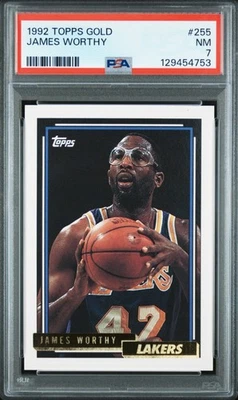 Topps Gold 1992 — James Worthy — PSA 7 — pop 21 (TODO) — NUEVO (dic 2025) Foto 1 de 3