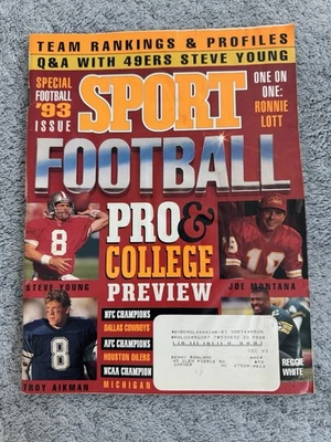 Sport Magazine 1993 Pro & College Football Preview Issue - Image 1 of 4