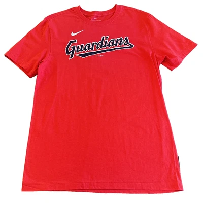 New Cleveland Guardians Red Short Sleeve Shirt Size Men's Medium - Image 1 of 4