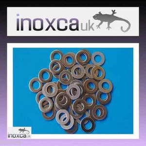 50 M6 FLAT WASHERS BS 4320 FORM B GRADE A2 STAINLESS STEEL 304 METRIC 6mm INOX - Picture 1 of 2