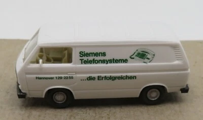 WIKING Ho 1/87 VW Kombi Transporter T3 Cellulari Siemens Hannover No. Box - Immagine 1 di 4
