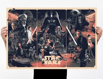 Gabz Domaradzki STAR WARS TRILOGIA Var Poster Mondo Serigrafia Império RARO /225 - Imagem 1 de 2