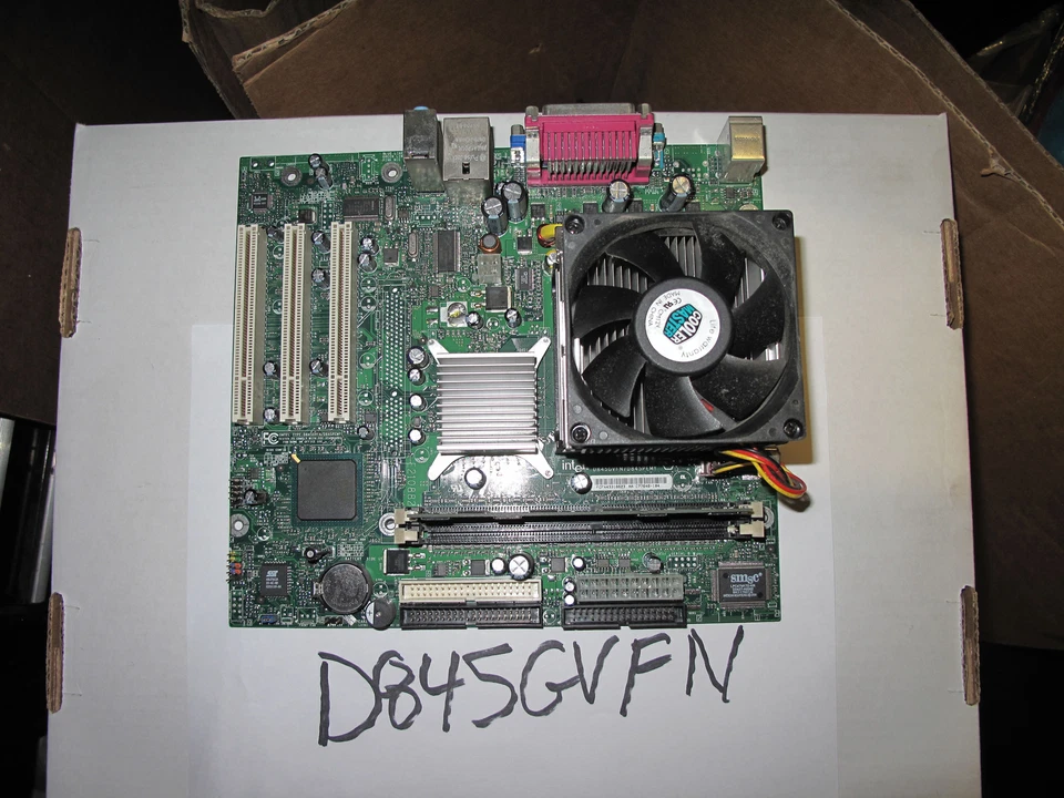 INTEL D845GVFN/D845PEMY, C77646-104 MOTHERBOARD + 2.53GHz CELERON D +256MB RAM - Image 1 of 1