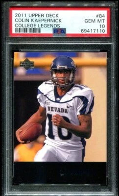 2011 COLIN KAEPERNICK UPPER DECK COLLEGE LEGENDS #84 RC PSA 10 Perfect Card 🔥🔥 - Image 1 of 2