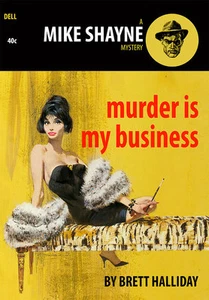Murder is my Business Paperback Cover A1 Retro High Quality Canvas Print - Bild 1 von 1