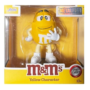 Figura Mars MetalFigs 3" Amarillo M&M's Chocolate on Pedestal - Totalmente Nueva En Caja - Imagen 1 de 3
