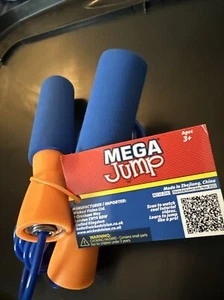 1 New Pack Blue Mega Jump Rope Skipping Rope With Cushion Handles & Bearings - Picture 1 of 4
