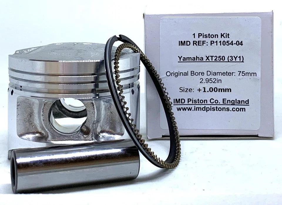 IMD Yamaha XT250 TT250 SR250 Piston Kit  - 1.00mm Oversize 76mm - Imagen 1 de 1