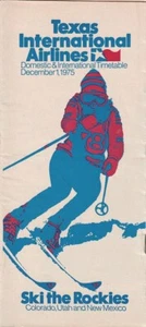 Texas International Airlines timetable 1975/12/01 - Picture 1 of 3