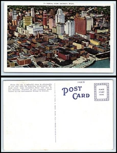 Cartolina MICHIGAN - Detroit, veduta aerea P3 - Foto 1 di 1